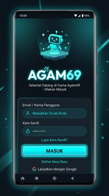Tampilan halaman login agam69
