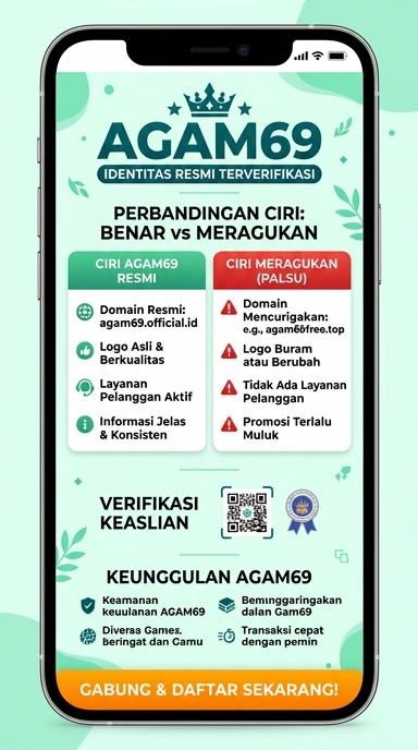 Tampilan kanal resmi agam69