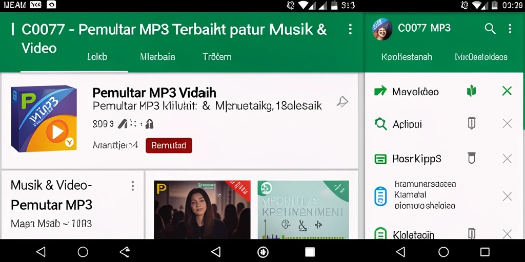 Antarmuka pengguna modern dan ramah pengguna C0077.