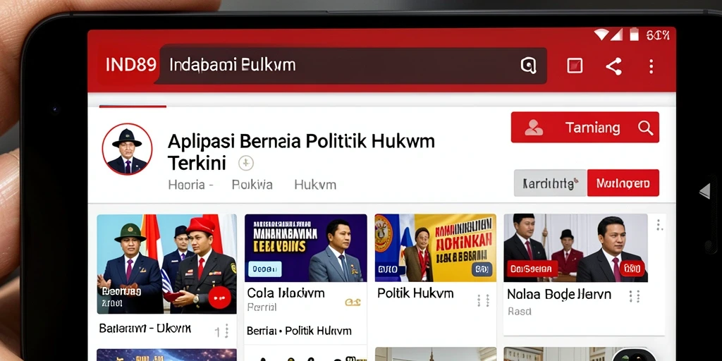 Antarmuka aplikasi IND89 yang informatif dan mudah digunakan.