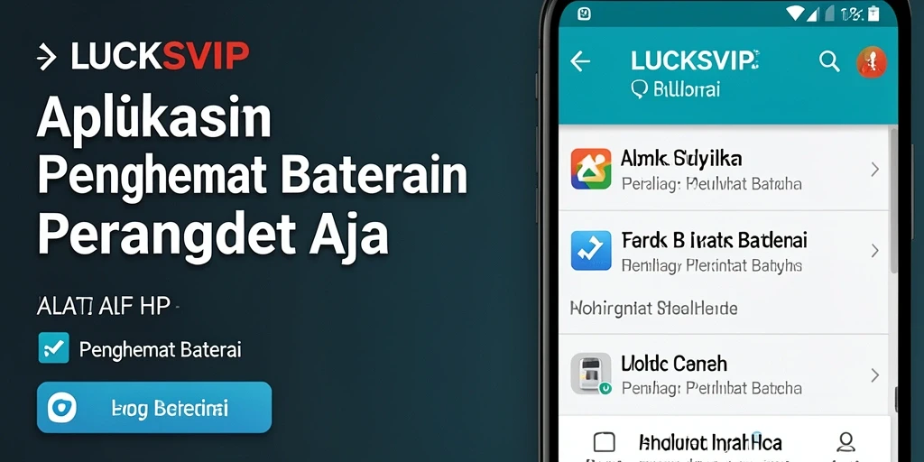 Antarmuka aplikasi LUCKSVIP yang intuitif dan mudah digunakan.