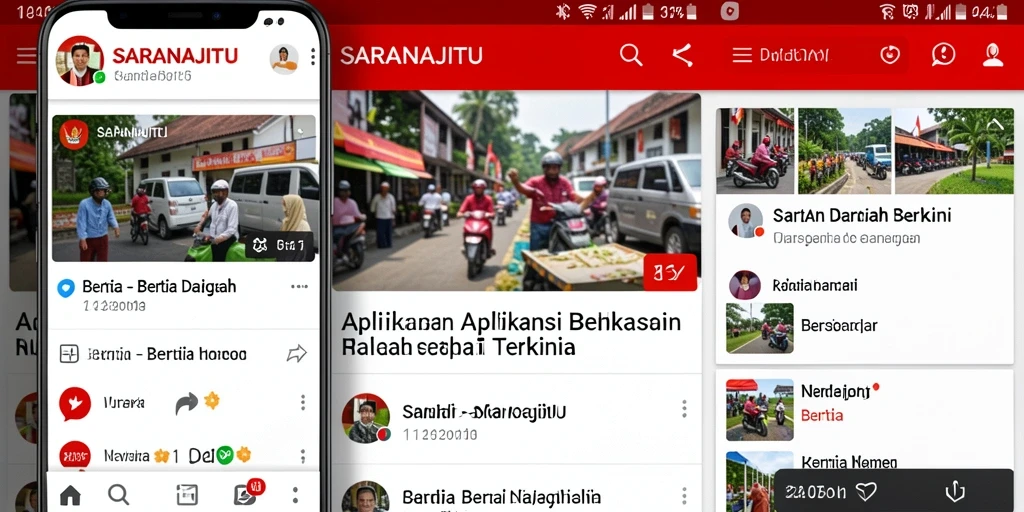 Antarmuka aplikasi SARANAJITU yang informatif dan mudah digunakan.